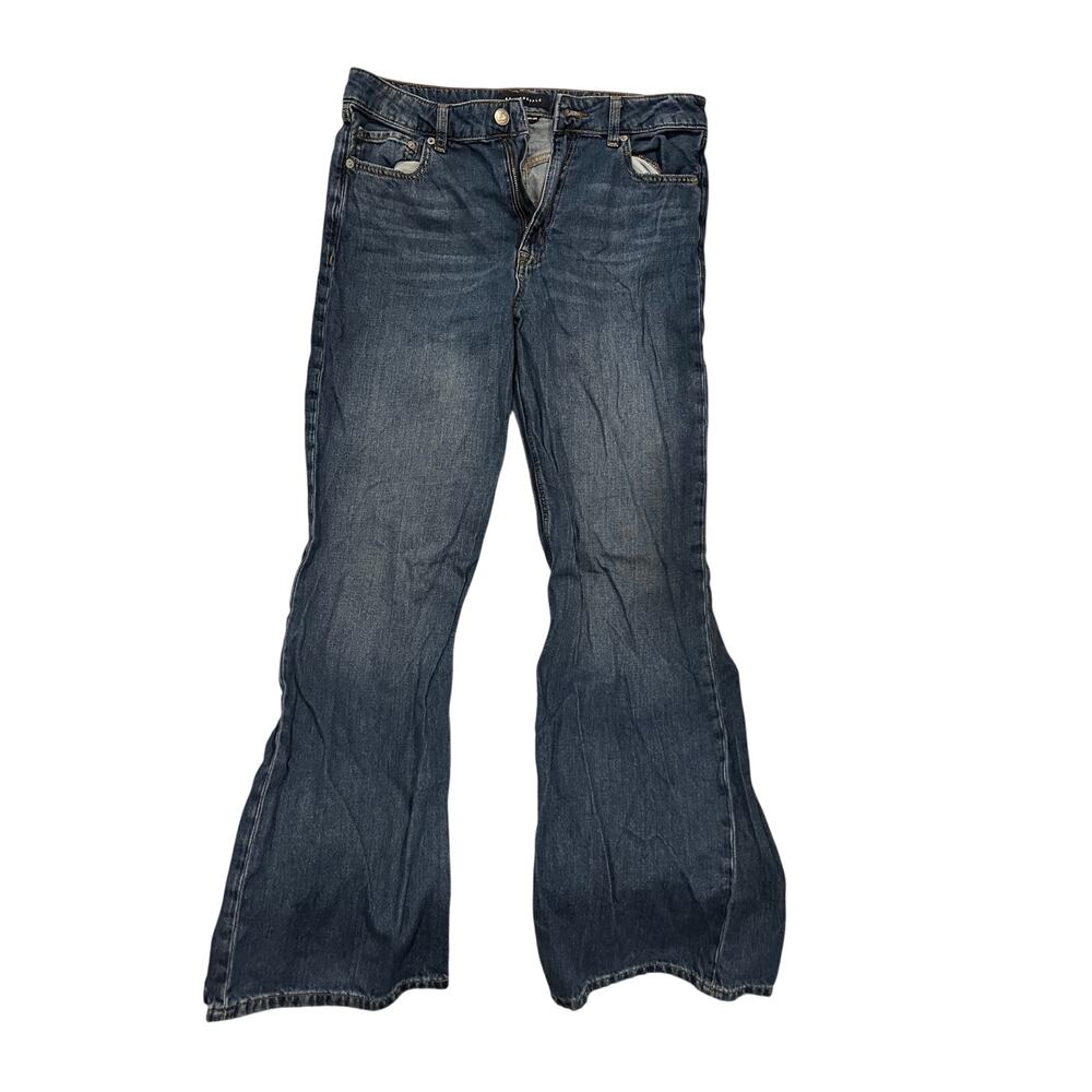 Aeropostale High Rise Wide Leg  Blue Womans Jeans Size 12